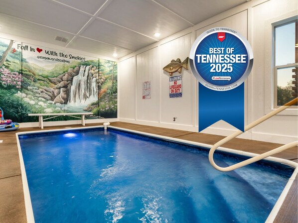 Indoor pool, a heated pool