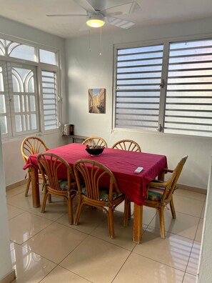 Apartment, Multiple Beds, Patio, City View | Dining - Casa Magdalena Unit 1 Three Bedroom (San Juan)