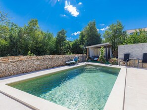 Pool - Beautiful private villa for 8 guests with private pool, WIFI, A/C, TV, terrace and pets allowed (Pazin)