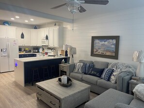 Smart TV, fireplace, printers