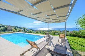 Pool - Villa Filokalia With Exceptional View, Kastro Kyllini, Greece (Kastro Kyllini)