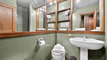 Bruser, hårtørrer, bidet, håndklæder