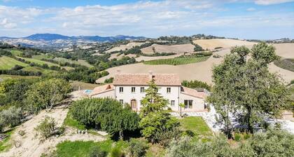 Villa Michela with private pool, in Le Marche hills, just 25 km from the Adriatic coast