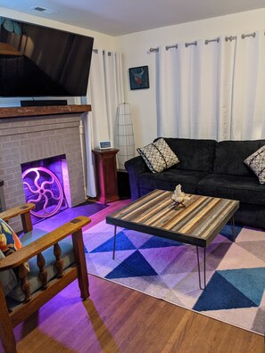 Living area -  Renovated 1930s Bungalow - Pets Ok (Charlotte)