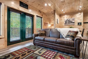 Smart TV, fireplace, video games