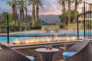 Et oppvarmet basseng