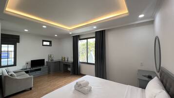 Apartamento grand | 1 quarto, frigobar, individualmente decorados