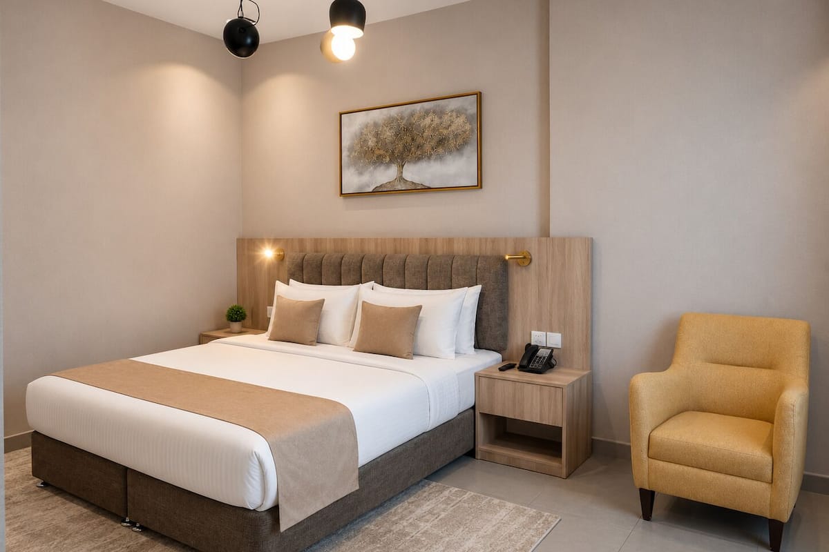 Premium Room, 1 King Bed, Non Smoking (Living Room;with Sofabed)