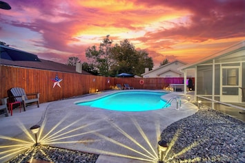 Enjoy poolside seating, ideal for families or friends looking for a memorable getaway.
This home is recommended for swimmers only>>