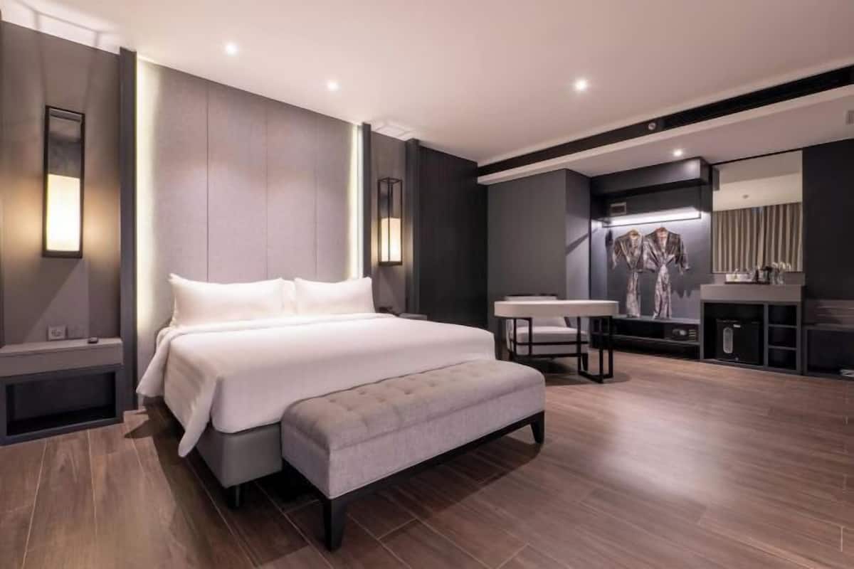 1 quarto, frigobar, Wi-Fi de cortesia, roupa de cama