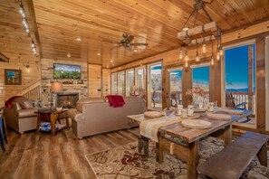 TV, caminetto, videogiochi