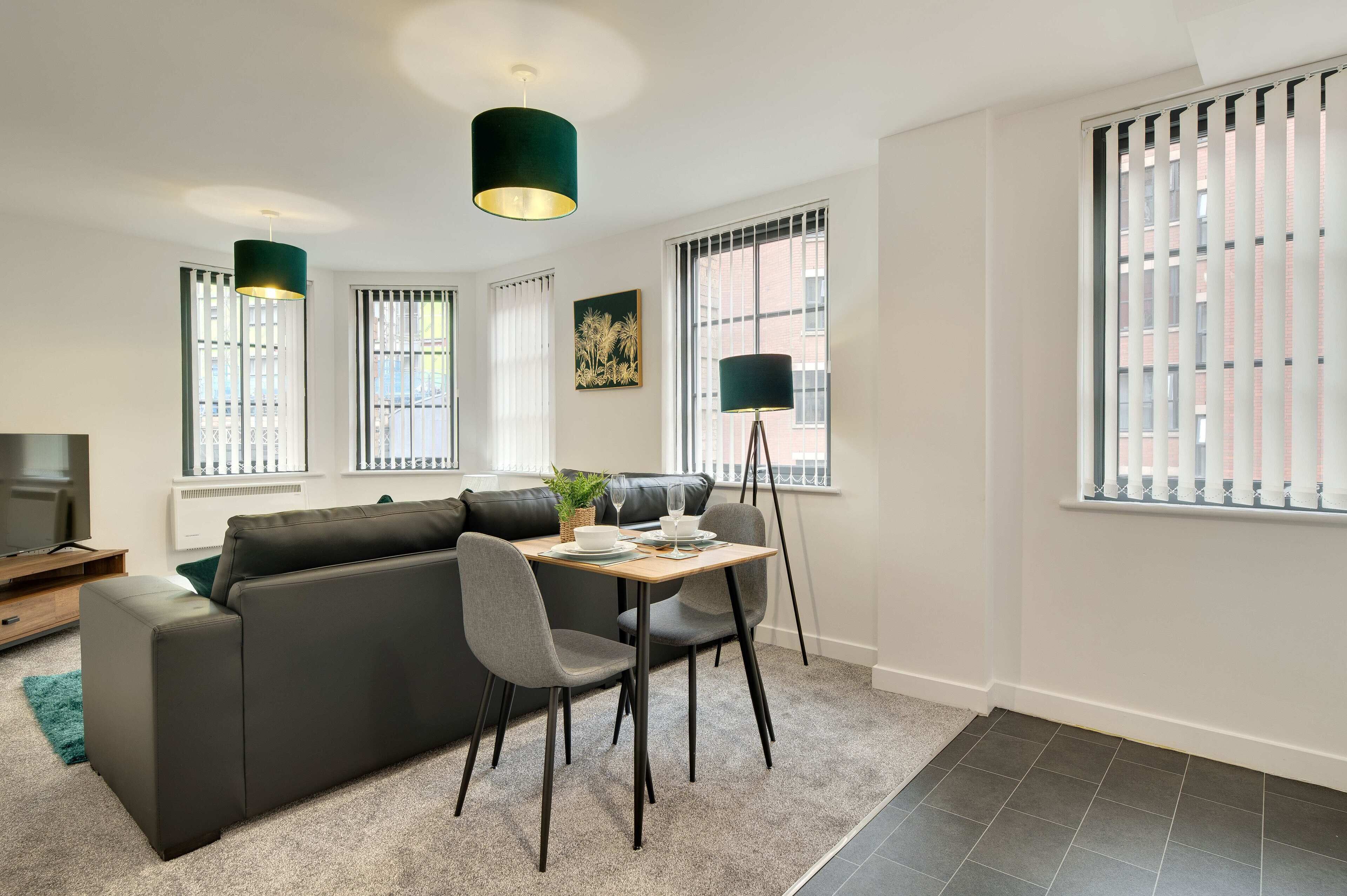 Charltons 1B | Living area | 50-inch Smart TV with digital channels