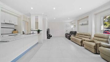 Smart TV, video games, books, video library