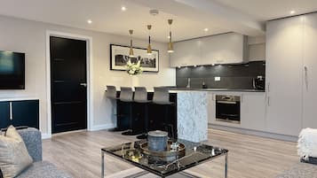 Apartment, 1 King Bed | Living room