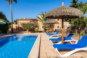 Pool - Villa "Cas Verros" with Mountain View, Pool & Wi-Fi (Felanitx)