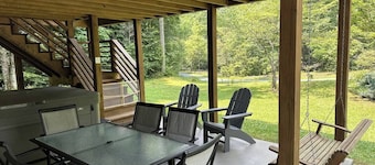 Private, River, Hot tub, Fire table, fishing