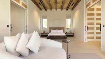 Villa, 2 habitaciones, piscina privada | Zona de estar | Una televisión