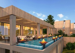 15 indoor pools, sun loungers - Katara Hills Doha, Lxr Hotels & Resorts (Doha)