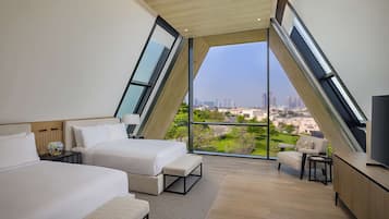 In-room safe, blackout drapes, soundproofing, free WiFi