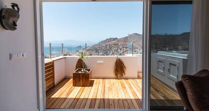 Penthouse with jacuzzi and sea view, Morabeza Deluxe