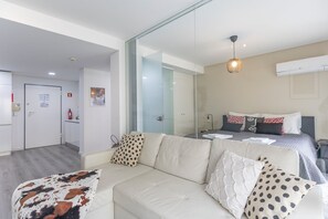 Appartement | Coin séjour | Télévision LCD de 40 pouces avec chaînes par câble, télévision