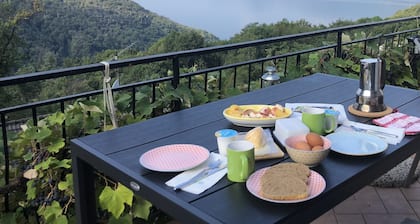 Holiday home with 55sqm - on Lake Maggiore with a wonderful view