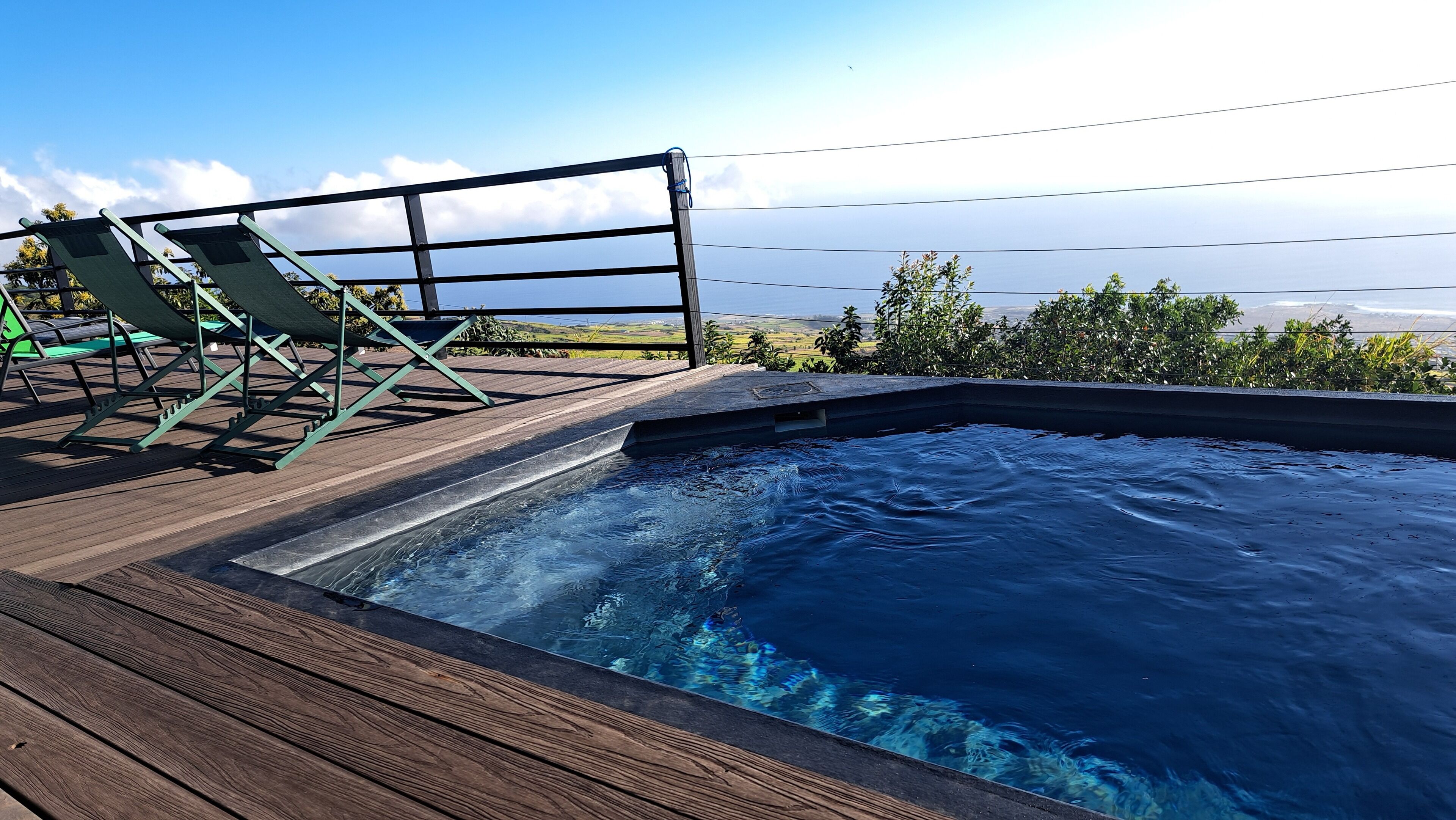 Piscine extérieure, piscine chauffée