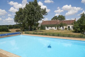 Piscine extérieure, piscine chauffée