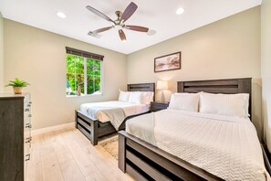 4 bedrooms, desk, iron/ironing board, free WiFi