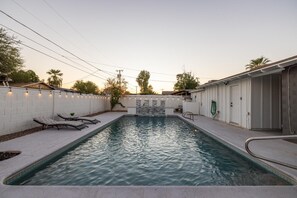 A heated pool