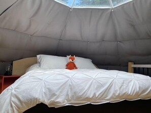 1 bedroom, WiFi, bed sheets - Dome #4 ocean view at Domaine Renard (Percé)