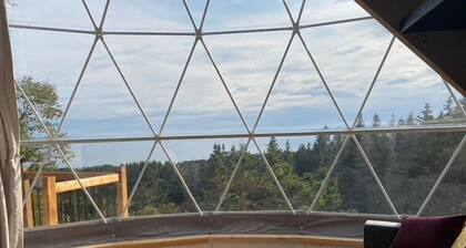 Dome #4 ocean view at Domaine Renard