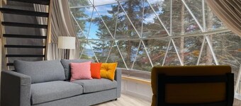 Dome #6 ocean view at Domaine Renard