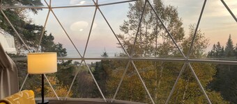 Dome #3 ocean view at Domaine Renard