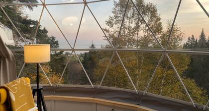 Dome #3 ocean view at Domaine Renard