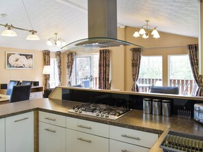 Dishwasher, highchair, cookware/dishes/utensils