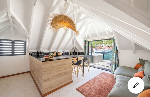 Interior - Unique style loft, With spa-150 mètres to the beach (Gustavia)
