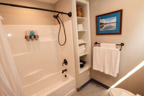 Combined shower/tub