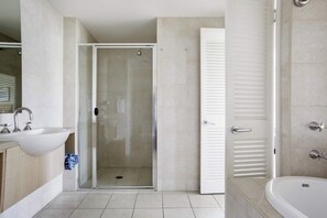 Hair dryer, towels