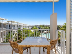Outdoor dining - The Sand Resort Kingscliff - One Bed Pool view (3304) (Tweed)