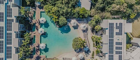 A heated pool