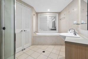 Hair dryer, towels