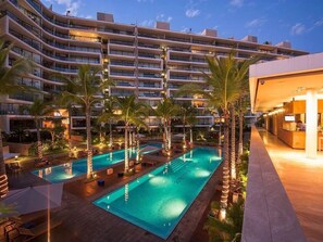 Front of property – evening/night - CONDO NIM BY TRVL2HM (Puerto Vallarta)