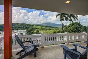 Terrace/patio - Villa Marbella: Ocean Views & Private Pool (Luquillo)