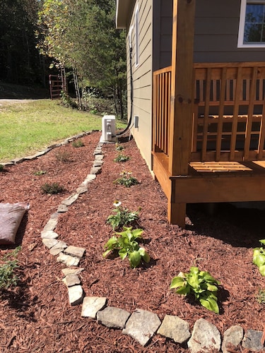 The Fire Cabin sets in the heart of the beautiful Moravian Falls