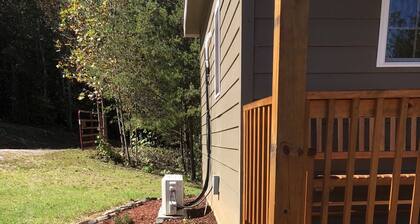 The Fire Cabin sets in the heart of the beautiful Moravian Falls