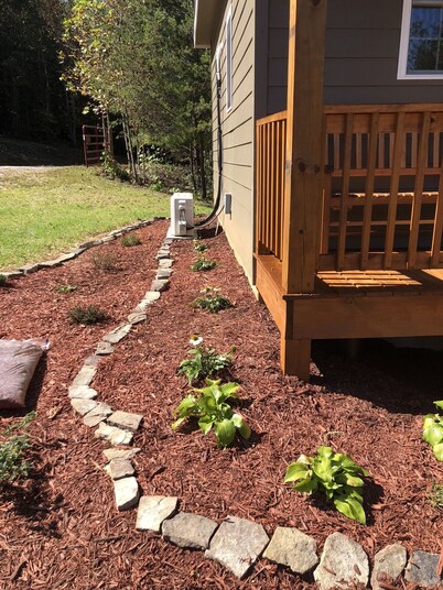 The Fire Cabin sets in the heart of the beautiful Moravian Falls