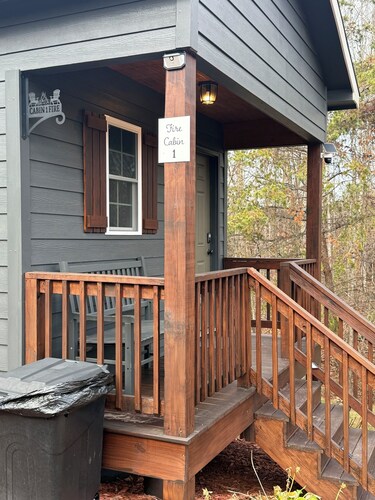 The Fire Cabin sets in the heart of the beautiful Moravian Falls