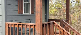 The Fire Cabin sets in the heart of the beautiful Moravian Falls