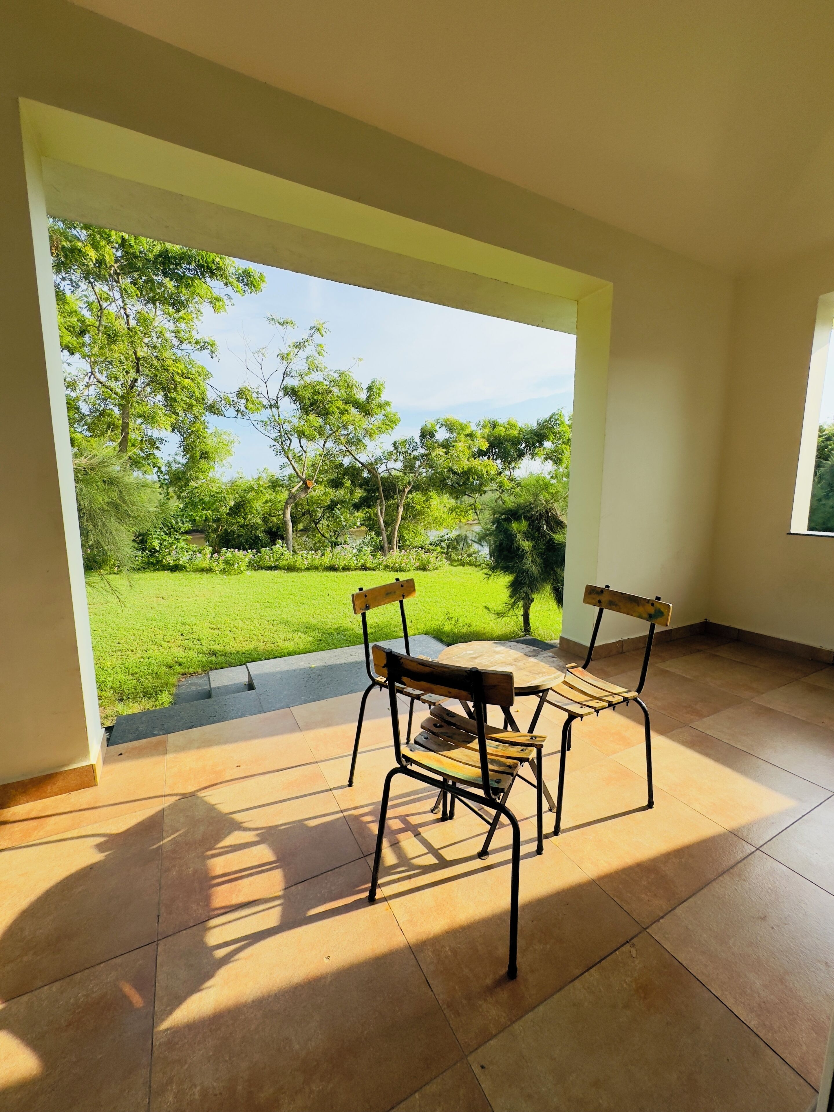 Individually furnished, desk, laptop workspace, iron/ironing board